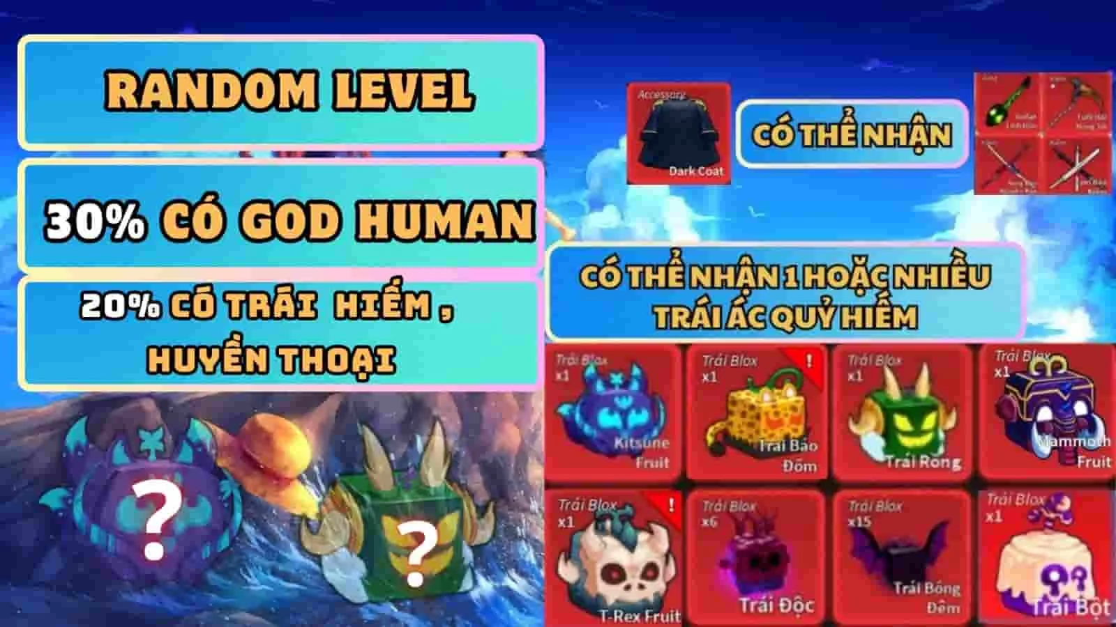 Trái Ác Quỷ Huyền Thoại 100% Có Trái Đỏ 12k